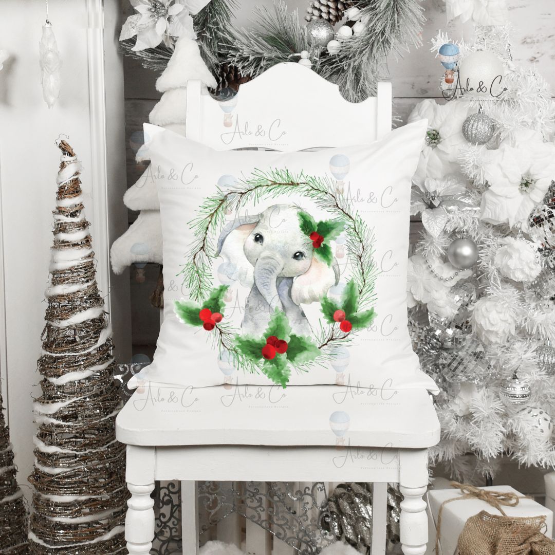 christmas-elephant-holly-wreath-digital-download