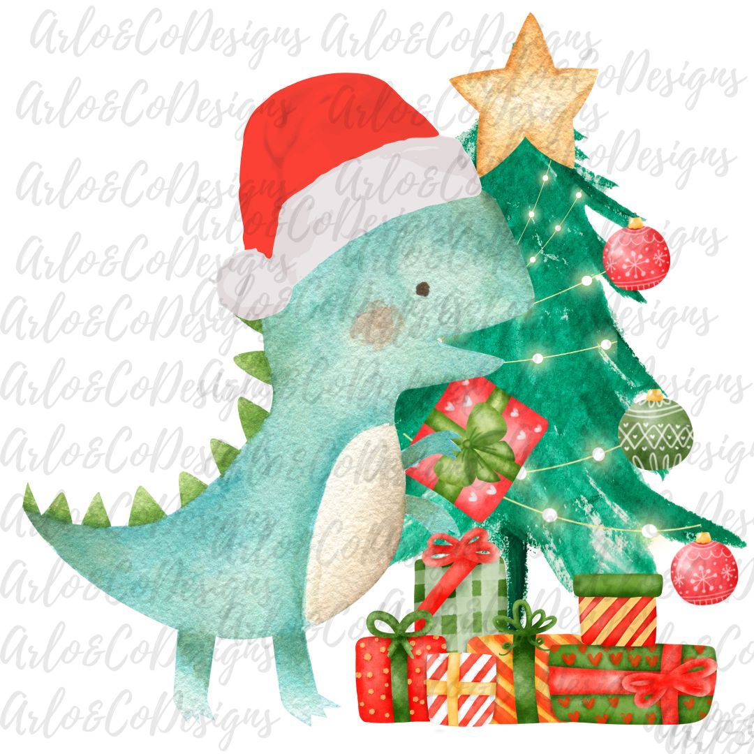 christmas-dinosaur-digital-download