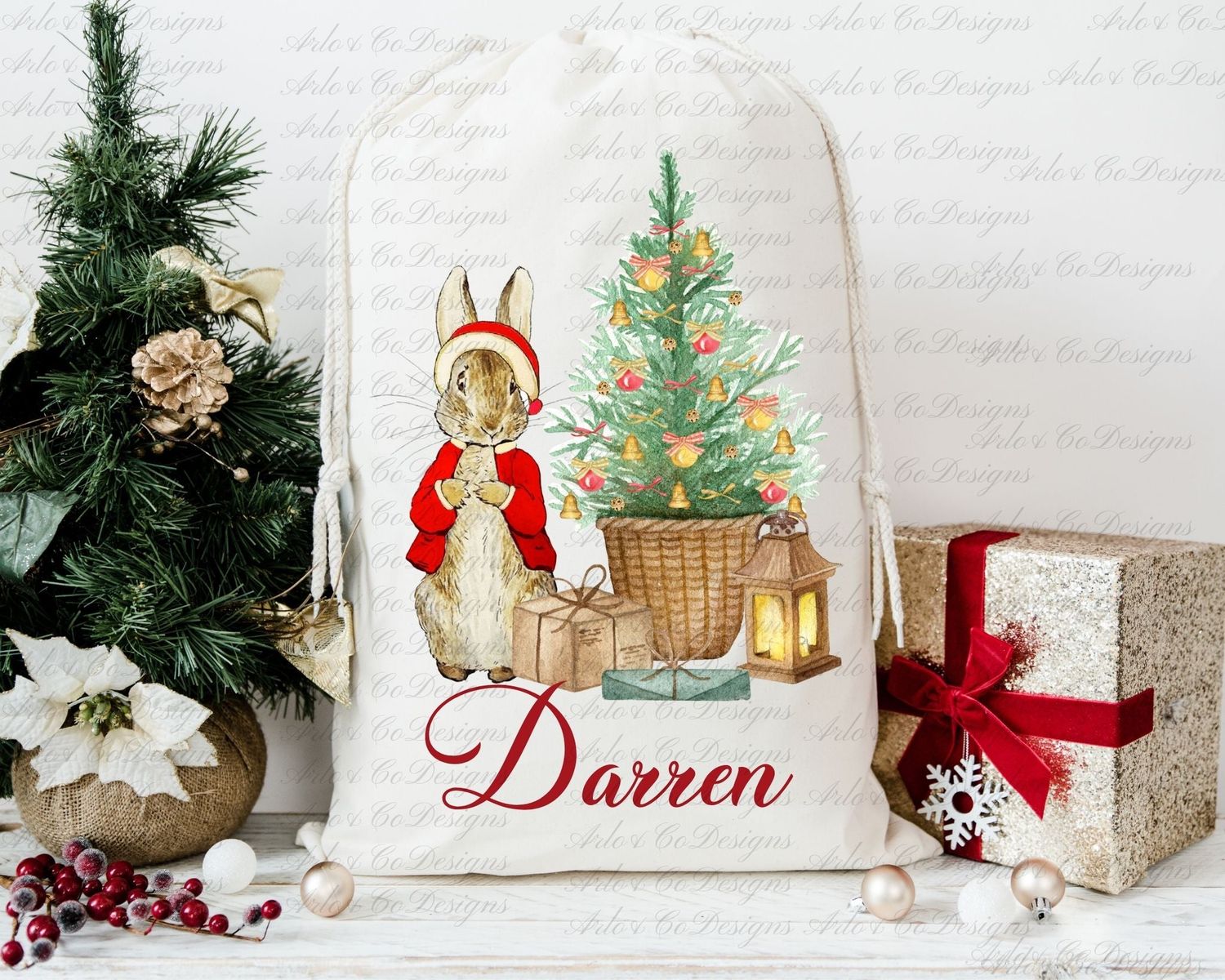 christmas-red-rabbit-digital-download