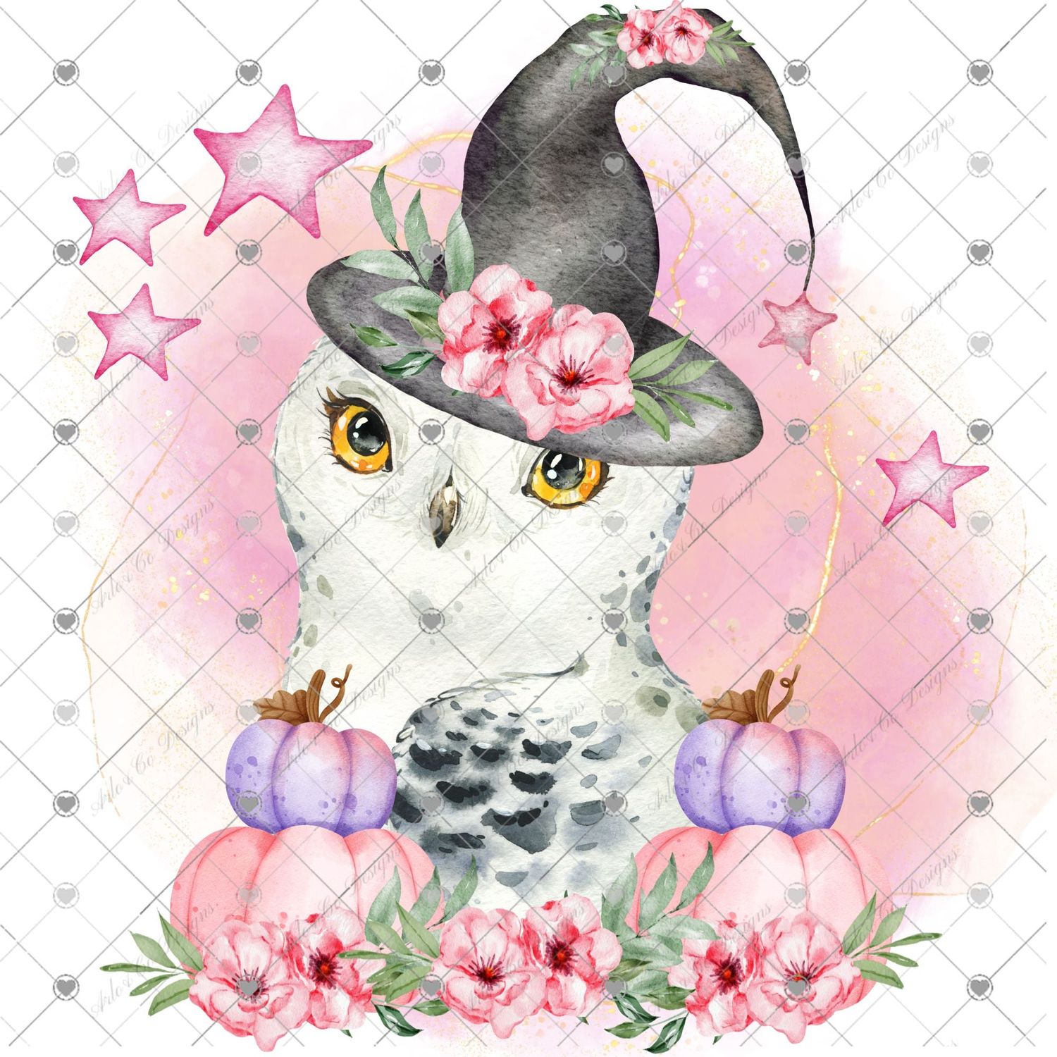 pink-halloween-witch-baby-owl-digital-download