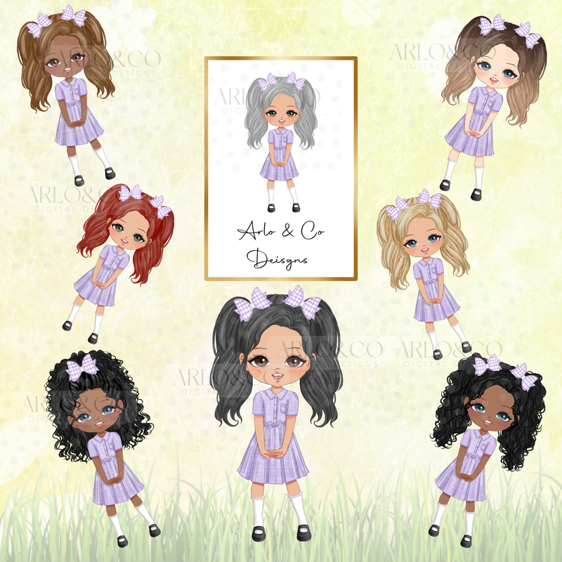 summer-school-girl-character-dolls-lilac-purple-digital-download-deluxe-pack