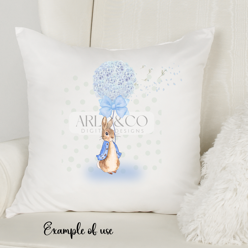 bunny-rabbit-with-blue-jacket-floral-balloon-digital-download