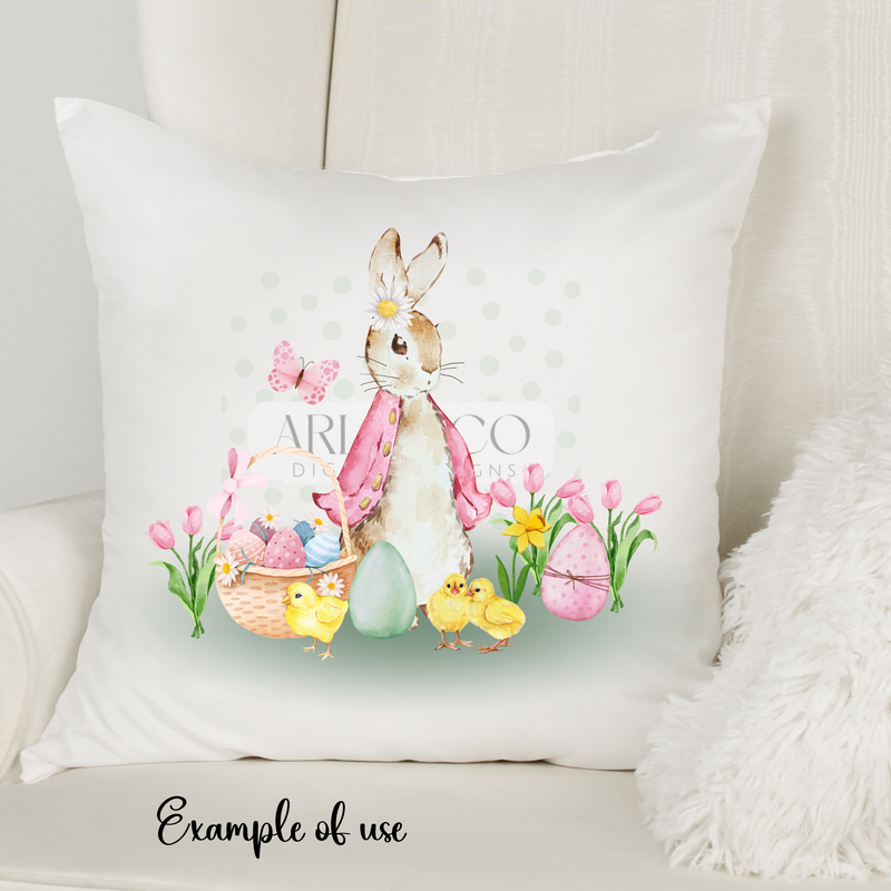 bunny-rabbit-with-pink-jacket-easter-garden-digital-download
