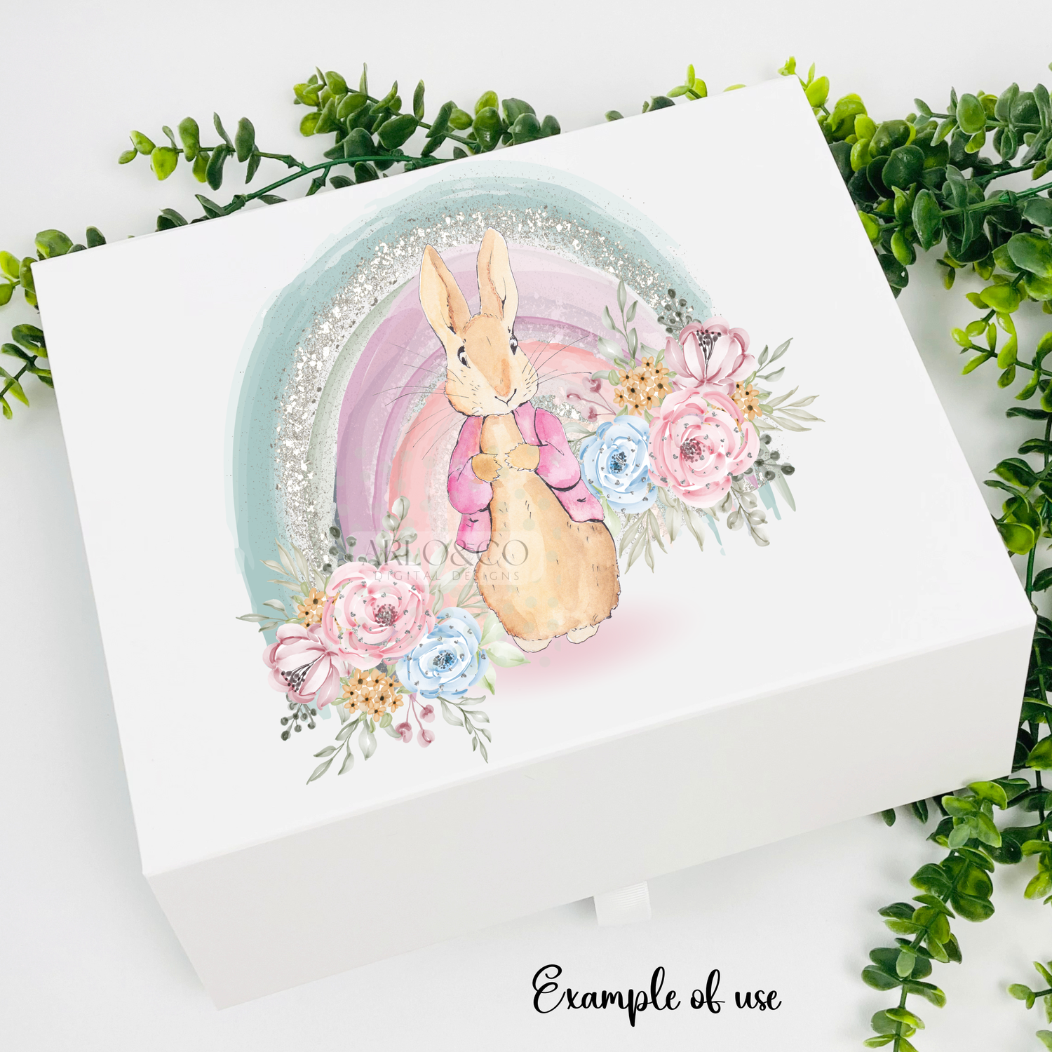 bunny-rabbit-with-sparkle-rainbow-digital-download