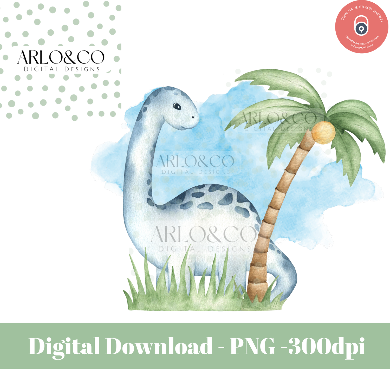 baby-blue-brontosaurus-watercolour-digital-download