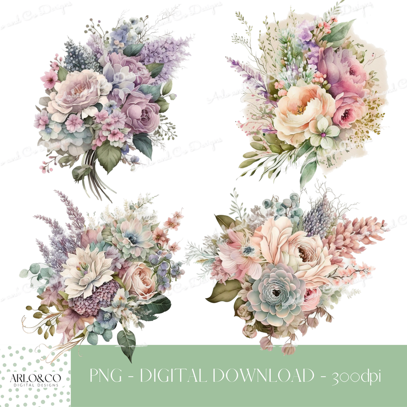 flower-bouquets-digital-download