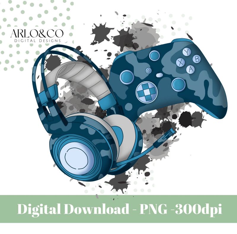 blue-gaming-xbox-inspired-gamer-digital-download