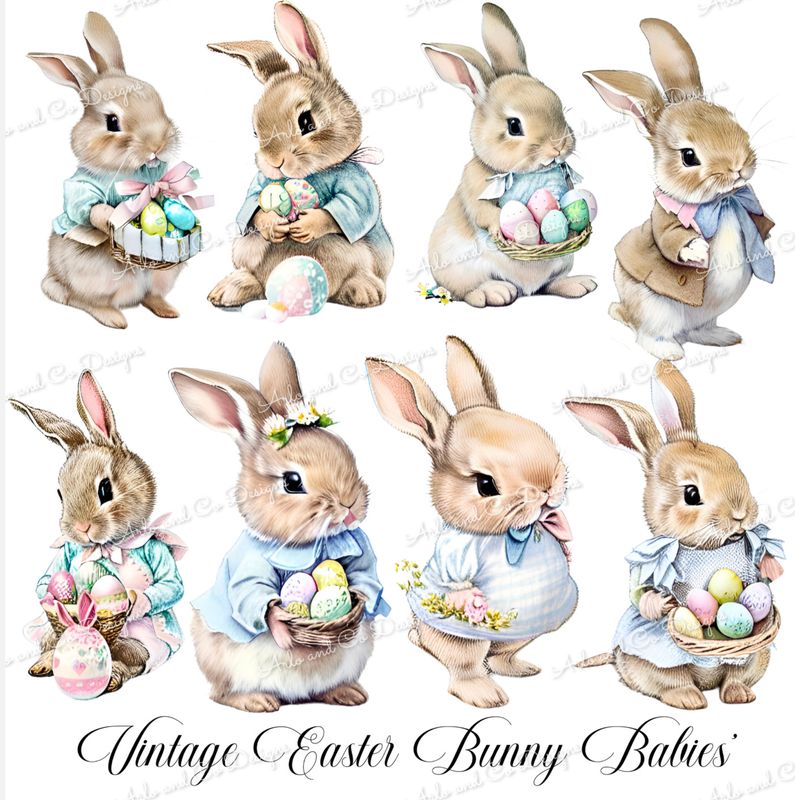 vintage-easter-baby-bunnies-digital-download