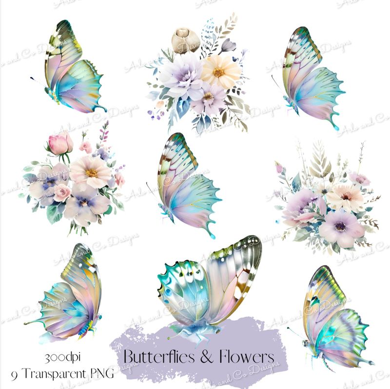 butterflies-and-flowers-digital-download