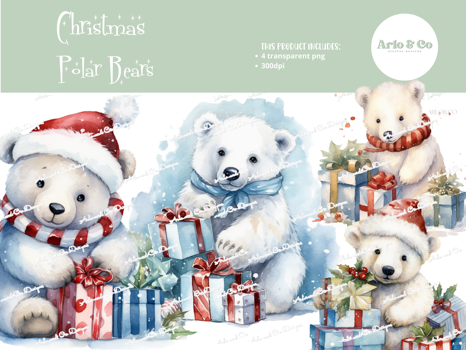 cute-christmas-polar-bears-digital-download