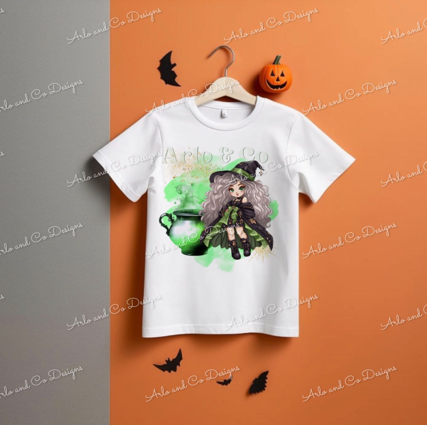 green-witch-fashion-doll-characters-digital-download