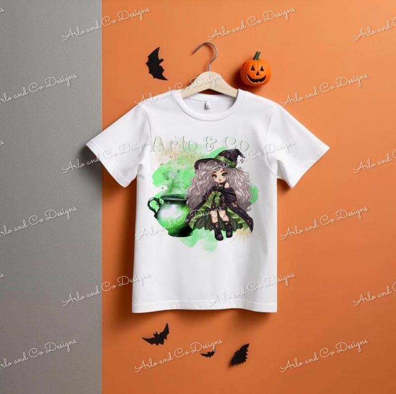 green-witch-fashion-doll-characters-digital-download