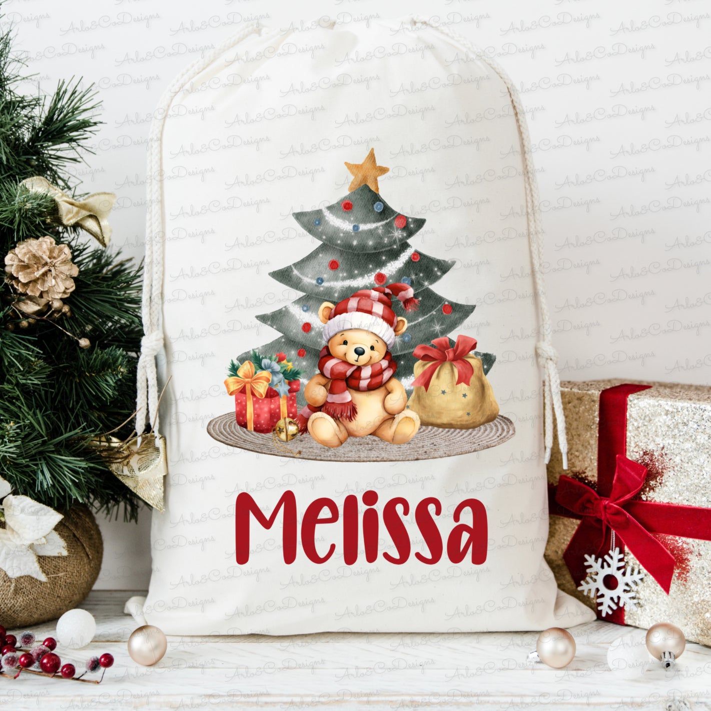 christmas bear-2-digital-download