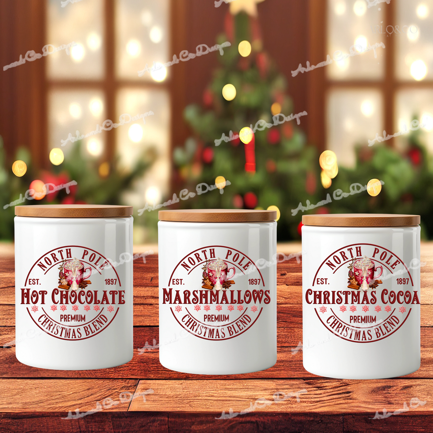 christmas-peter-hot-chocolate-red-labels-set-clipart-digital-download