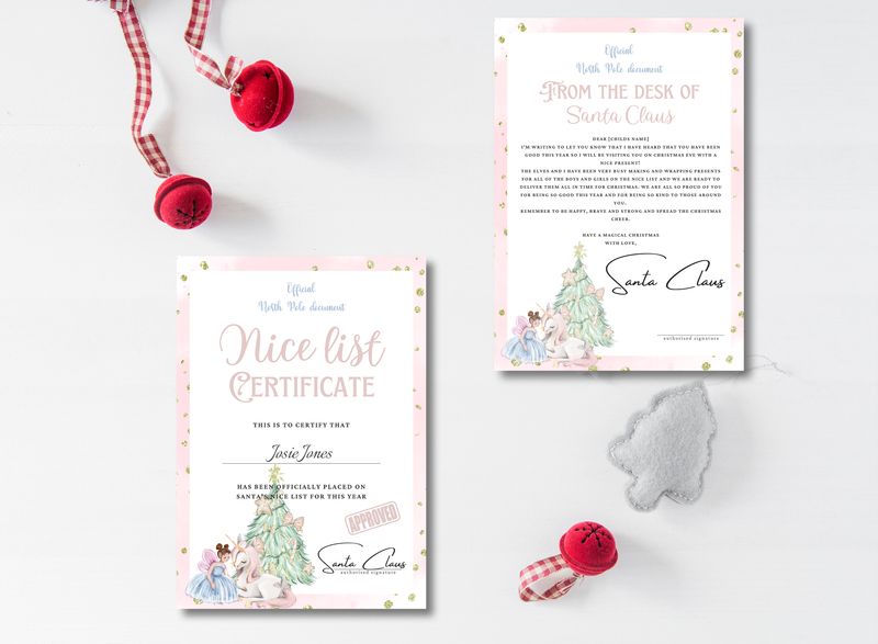 fairy-and-unicorn-letter-to-santa-claus-and-certificate-set-pdf-digital-download