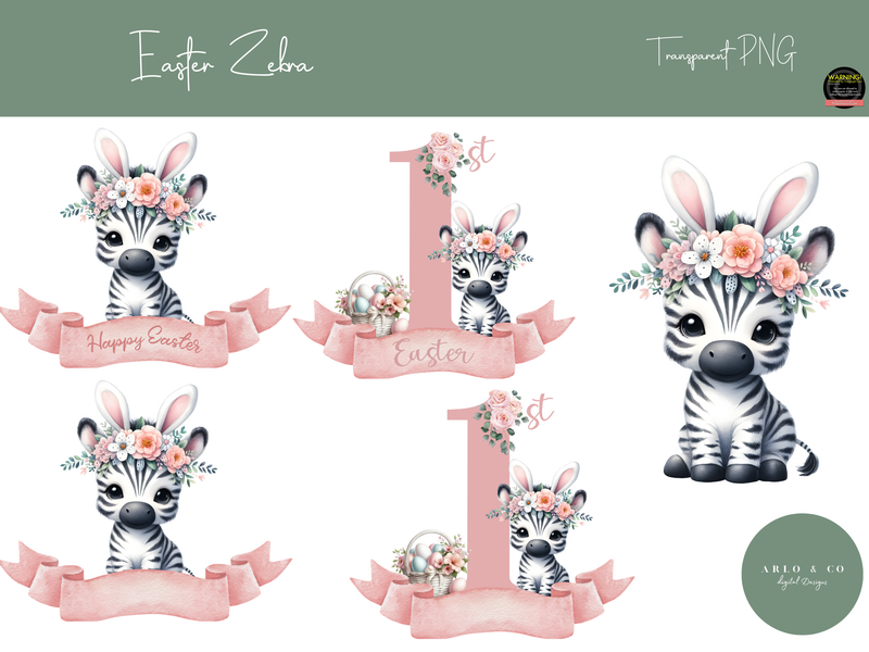 easter-baby-zebra-clipart-digital-download