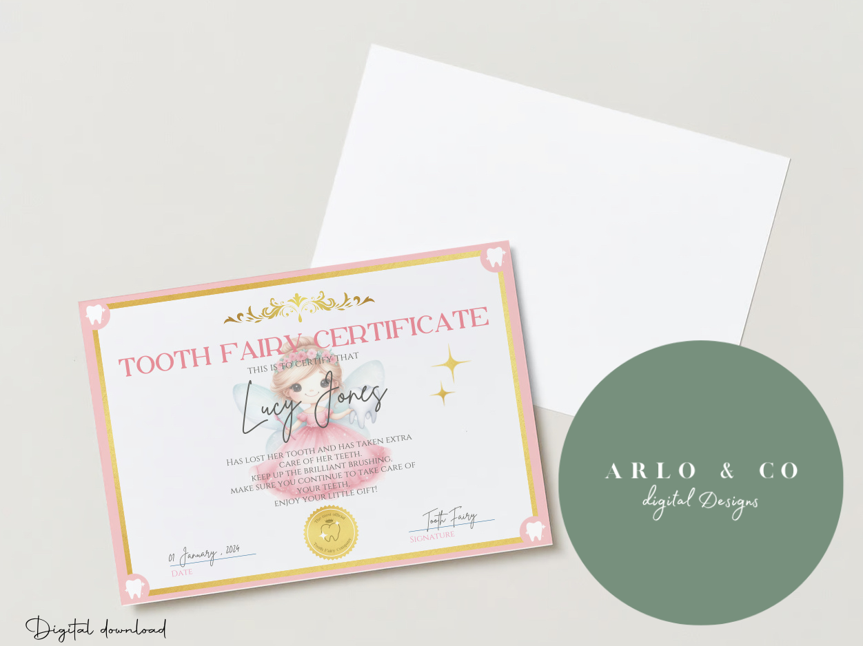 tooth-fairy-fairy-certificate-for-girls-printable-pdf-digital-download