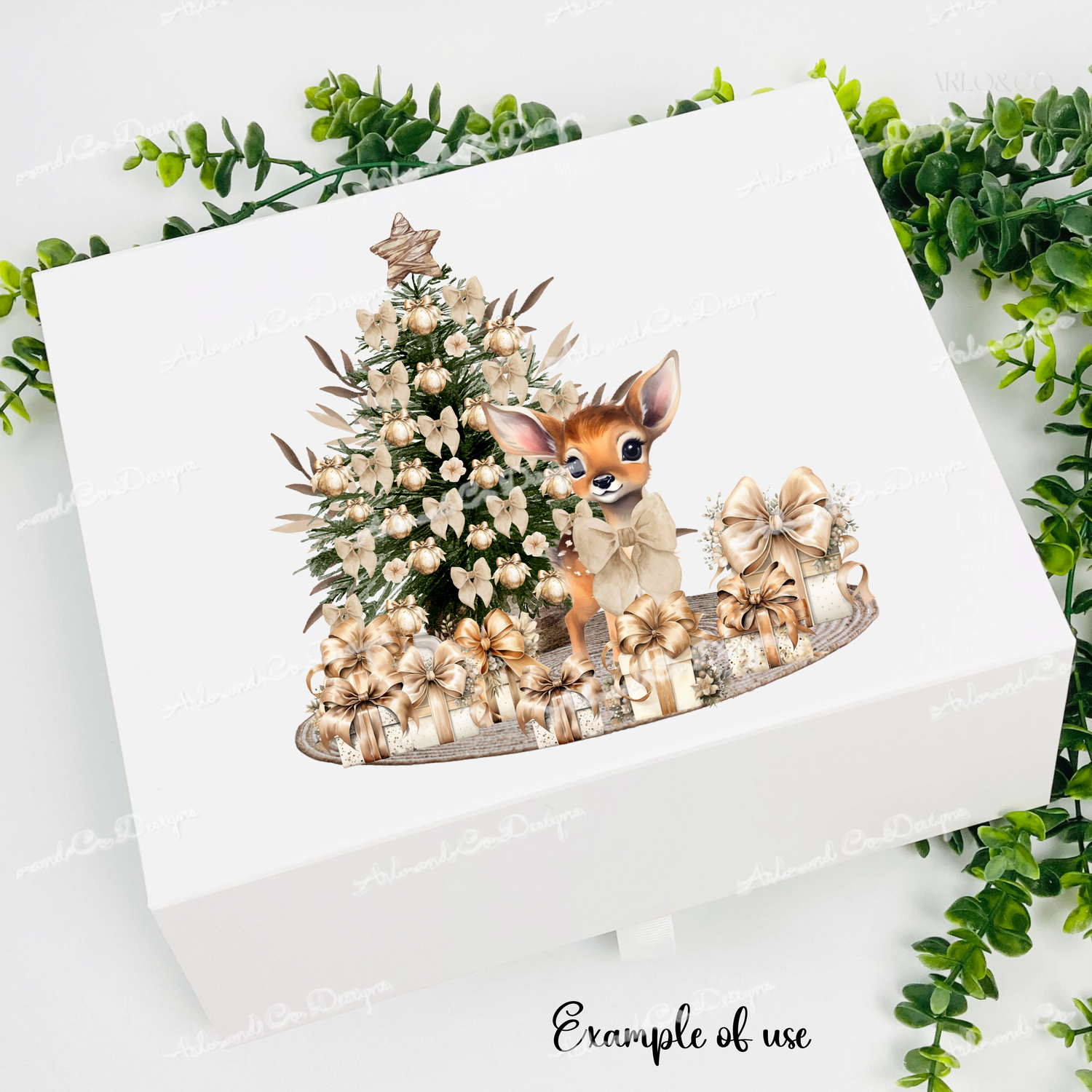 christmas-beige-deer-no-text-png-clipart-digital-design