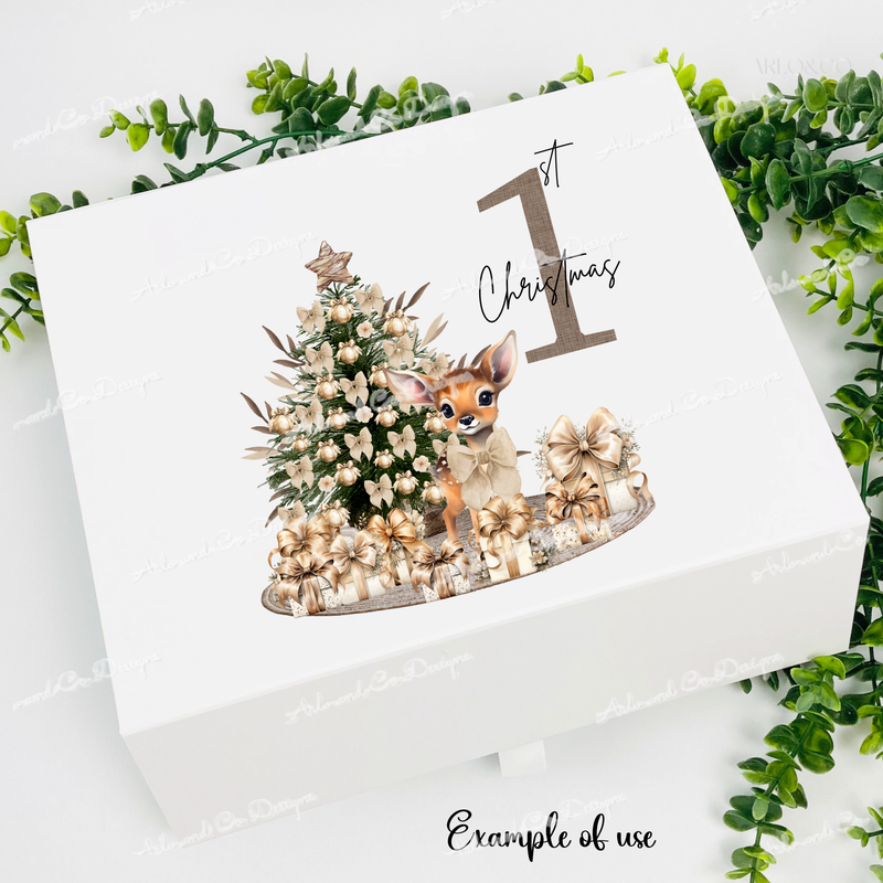 1st-christmas-beige-deer-vol-2-png-clipart-digital-design