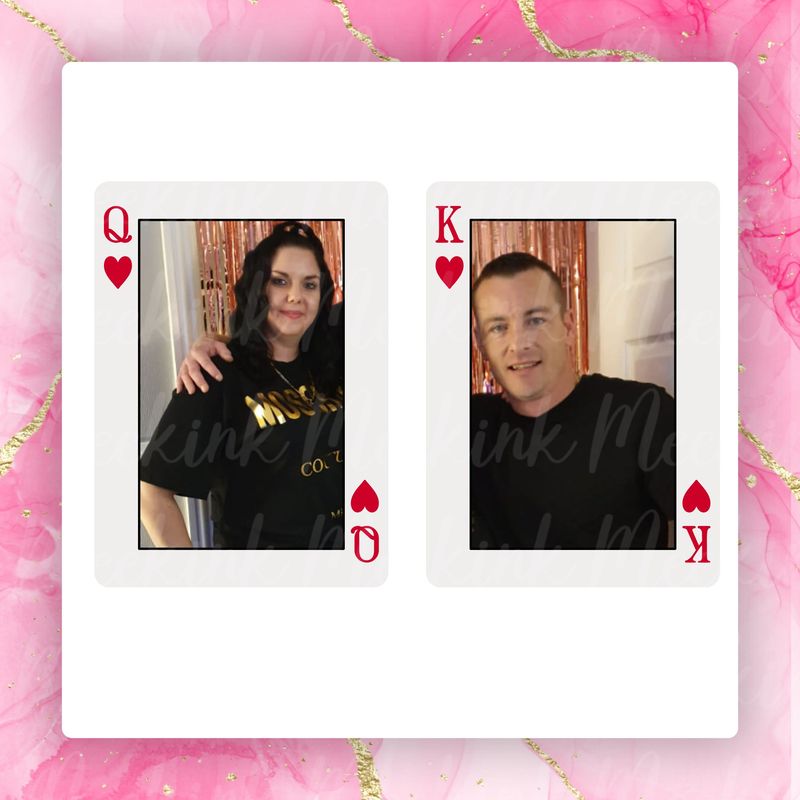 Queen/King Of Hearts Photo Upload Decal