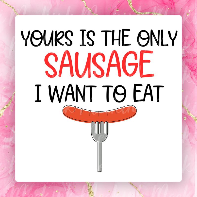 Sausage Valentines Decal