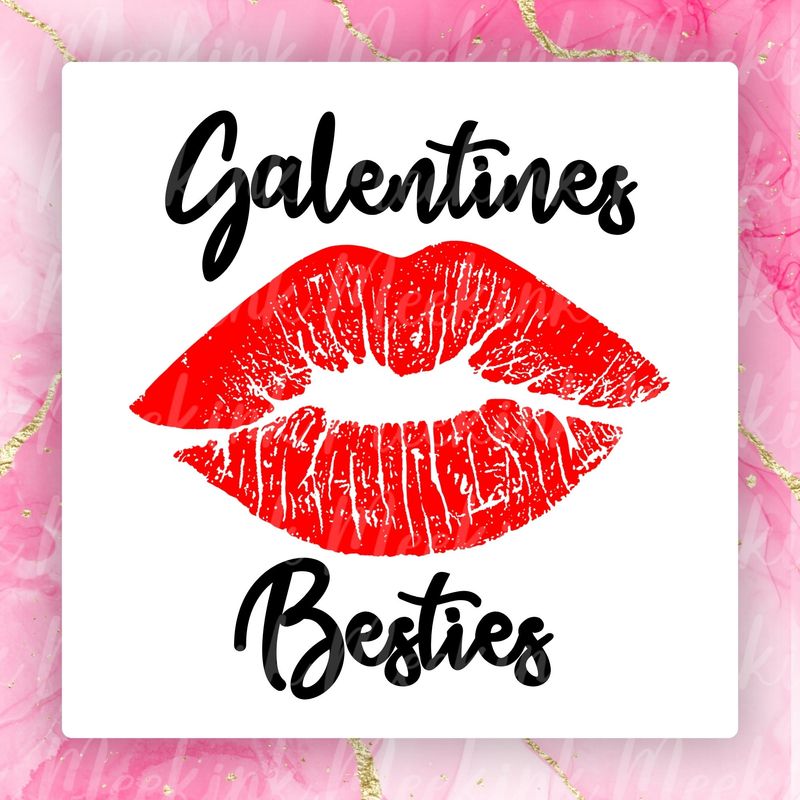 Galentines Besties Valentines Decal