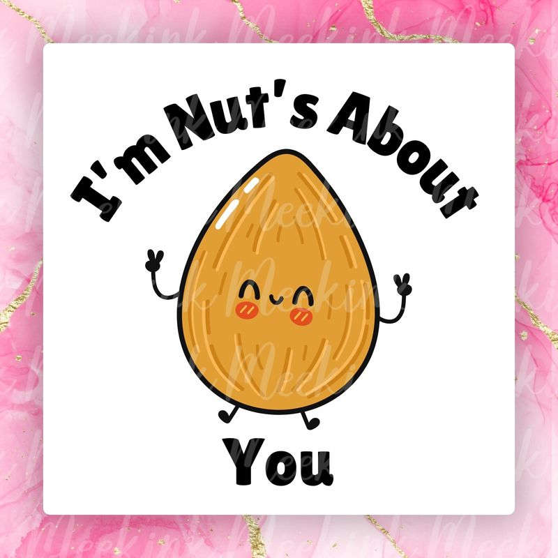 Nuts About You Valentines Decal