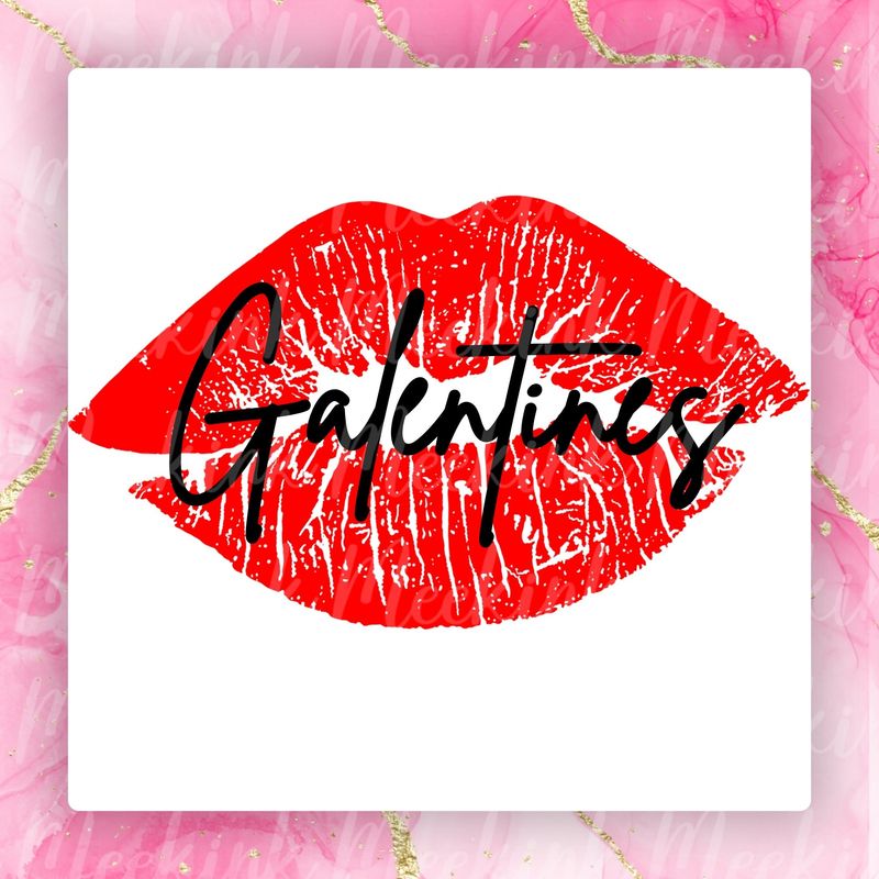 Galentines Kiss Valentines Decal