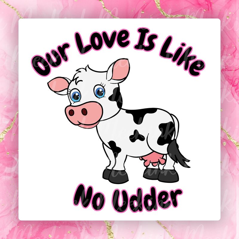 Udder Valentines Decal