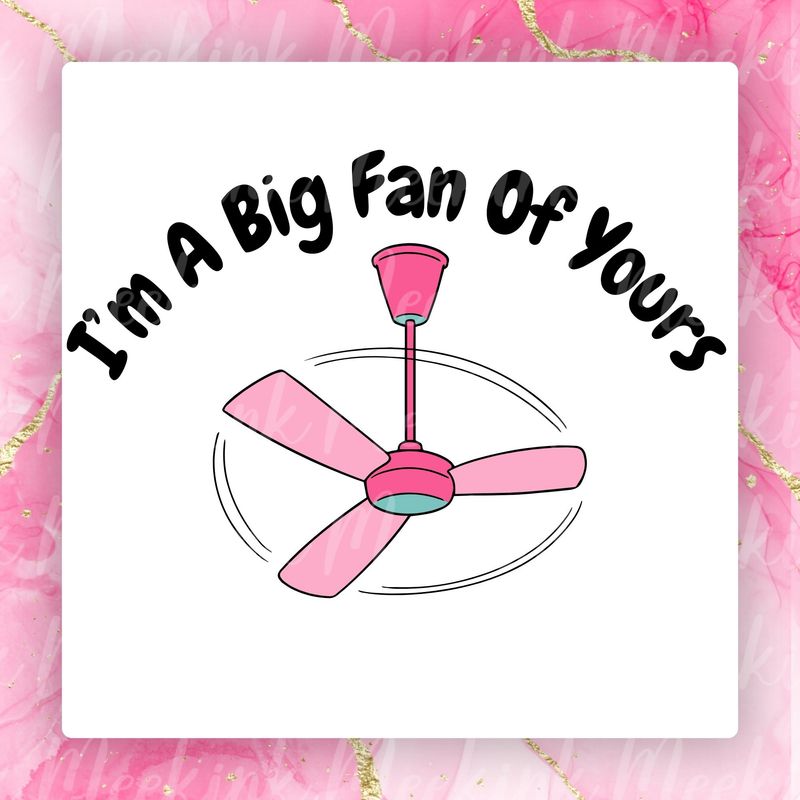 Big Fan Valentines Decal