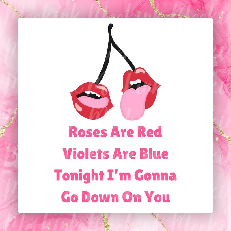 Roses Are Red Valentines Decal