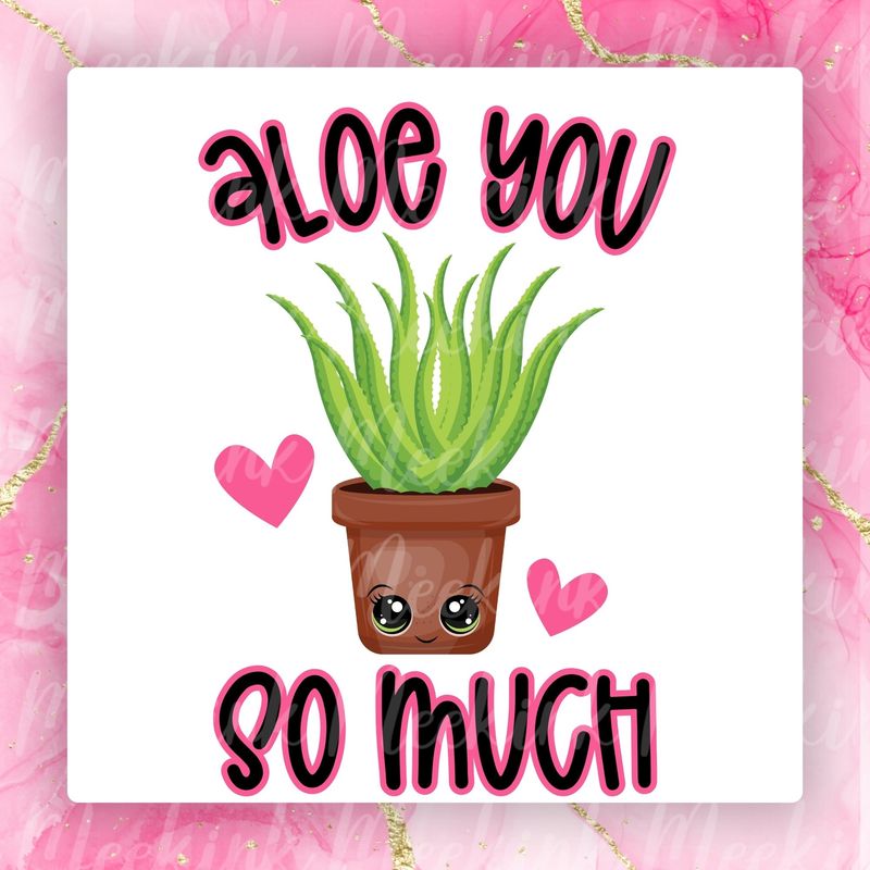 Aloe Valentines Decal