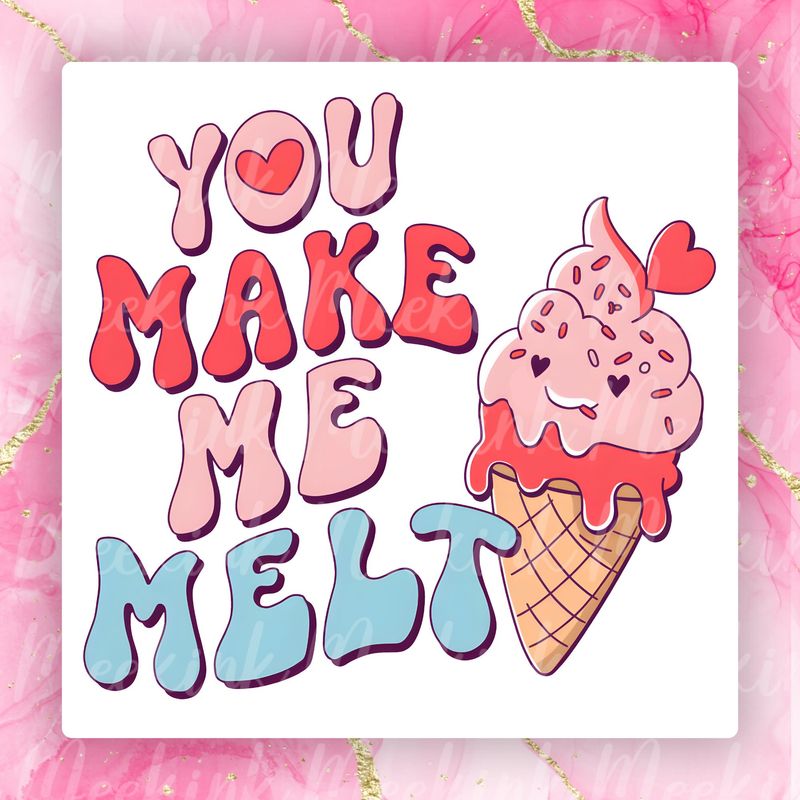 Make Me Melt Valentines Decal
