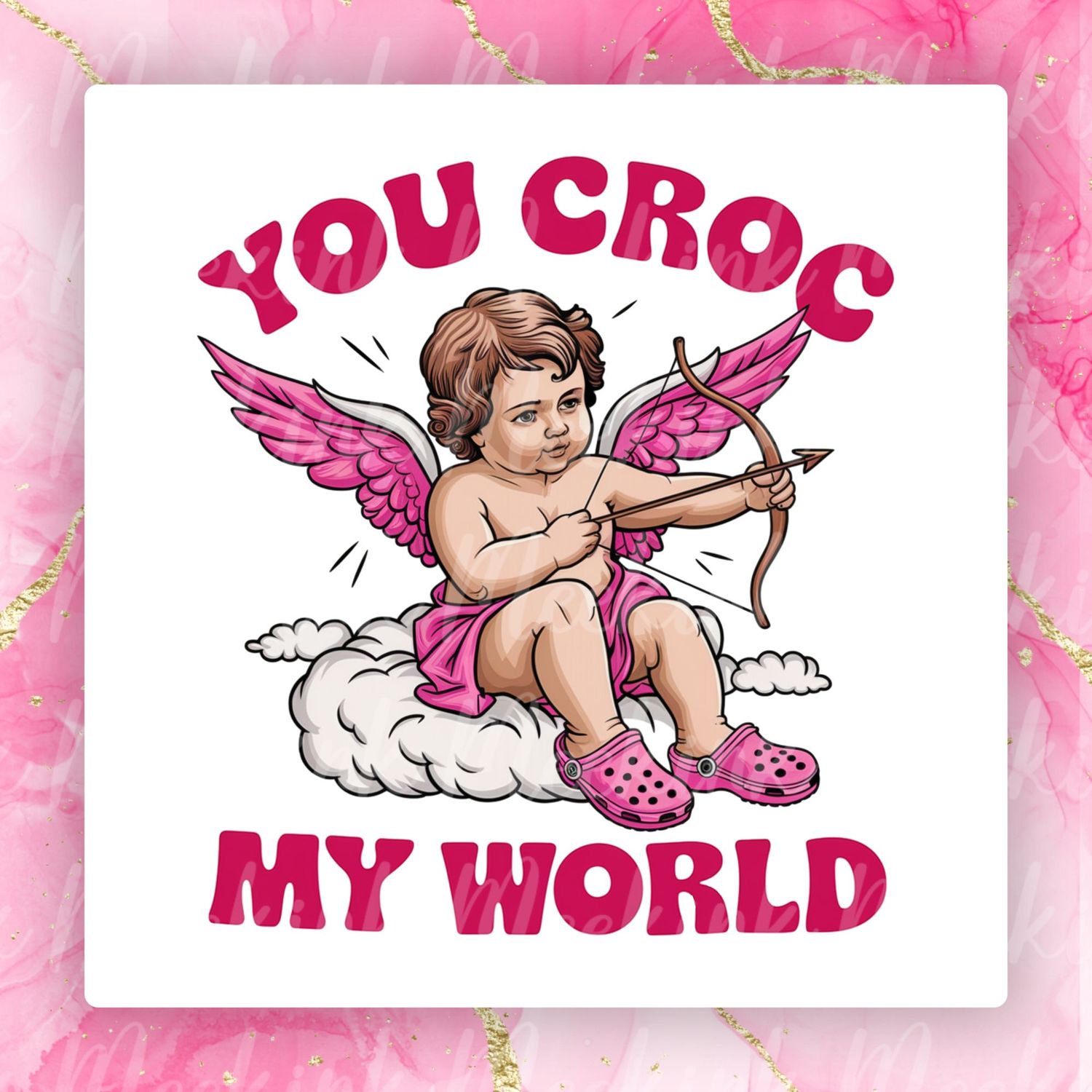 You Croc Valentines Decal