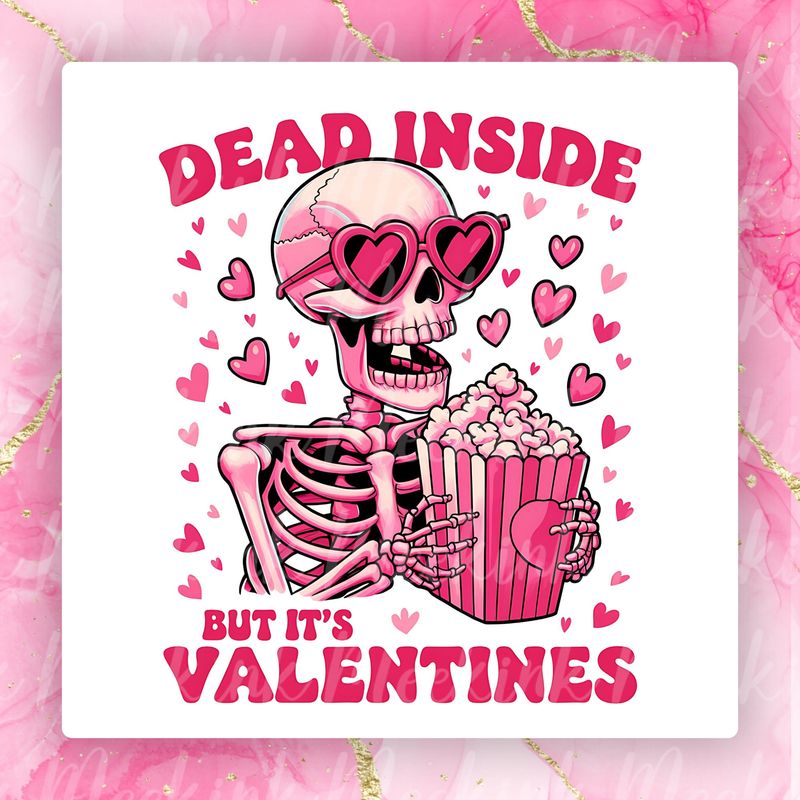 Dead Inside Valentines Decal