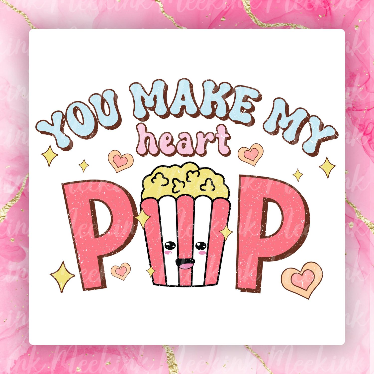 Heart Pop Valentines Decal
