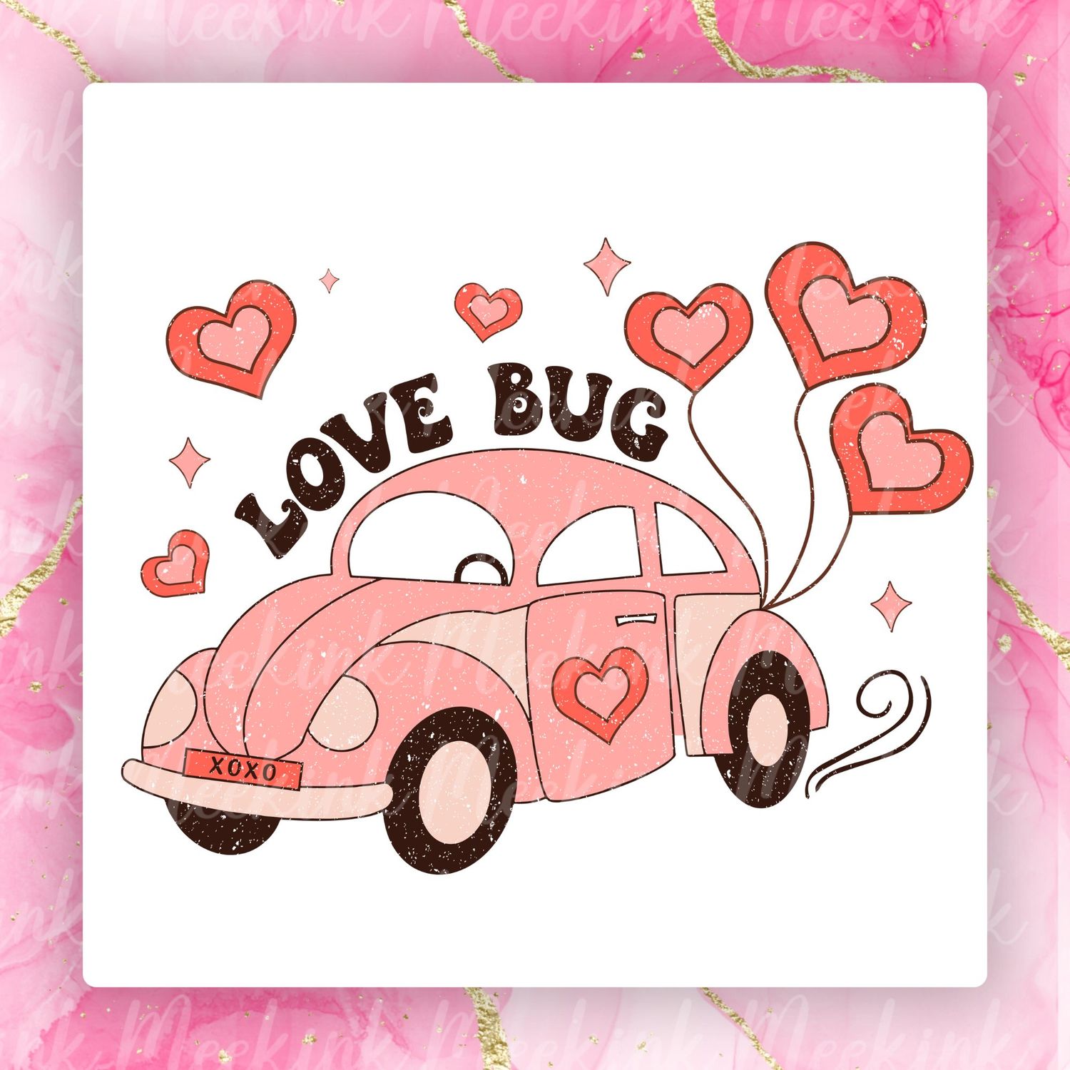 Love Bug Valentines Decal
