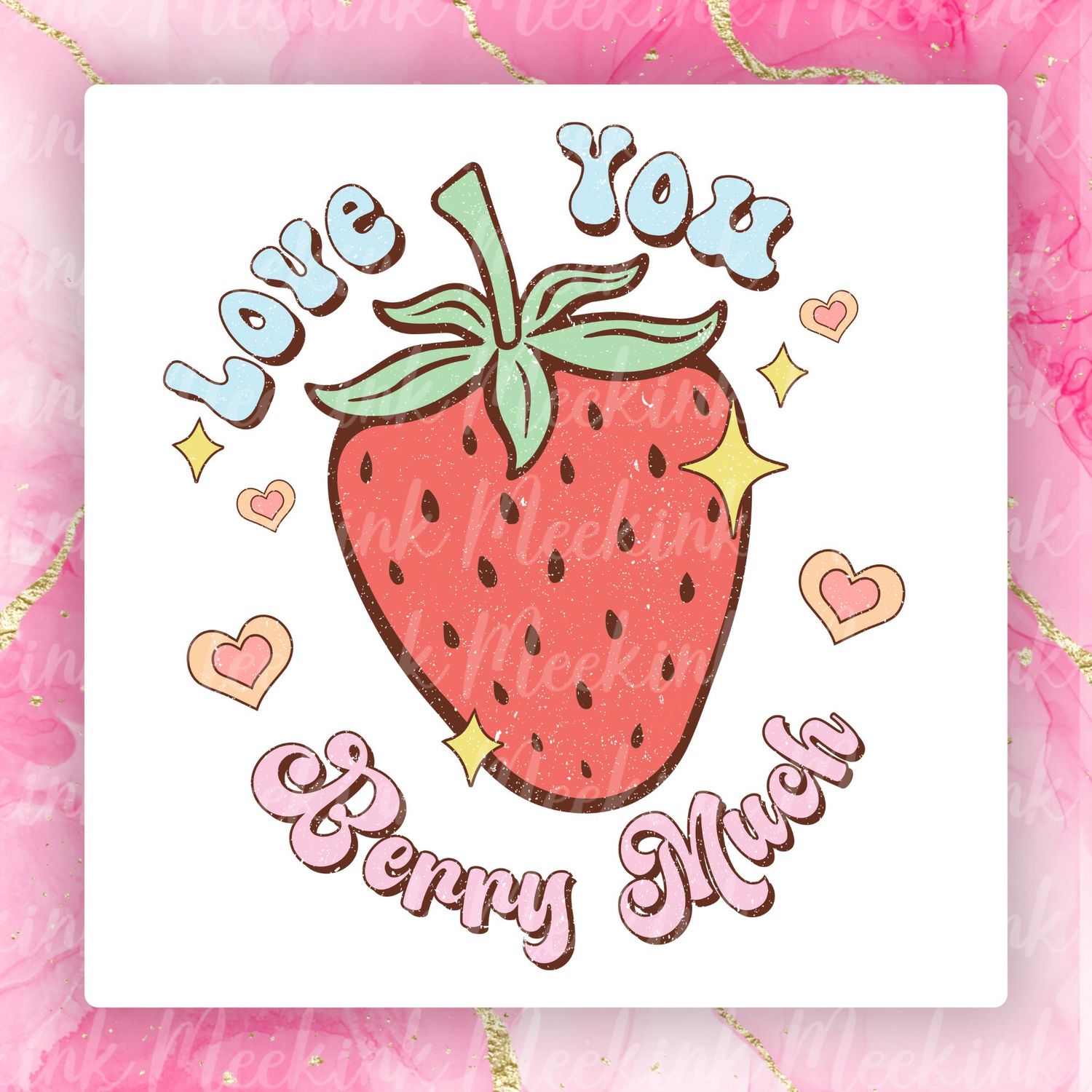 Berry Much Valentines Decal