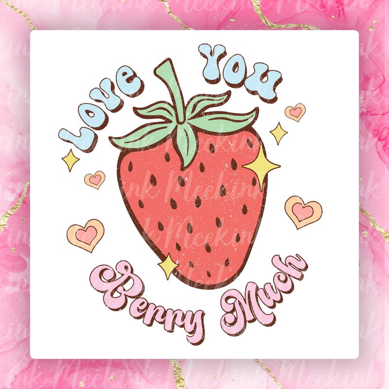 Berry Much Valentines Decal
