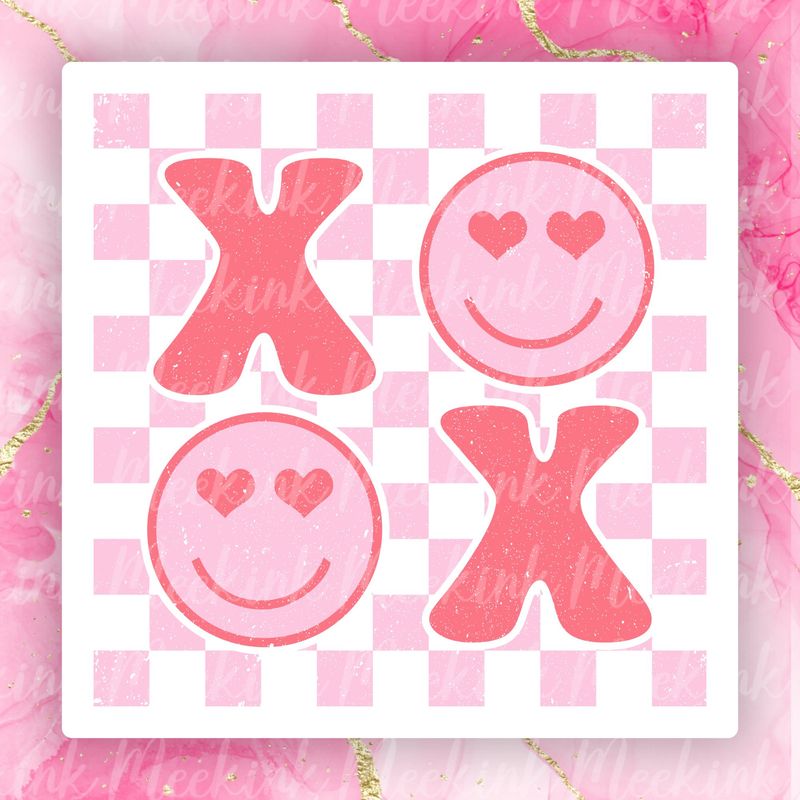 XOXO Retro Valentines Decal