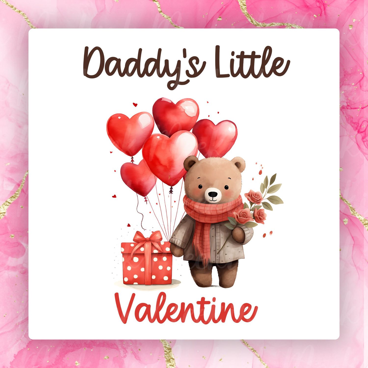 Daddy&#39;s Little Valentines Decal