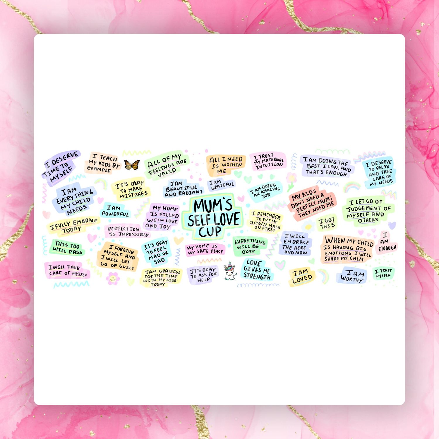 Mum&#39;s Self Love 16oz UVDTF Wrap