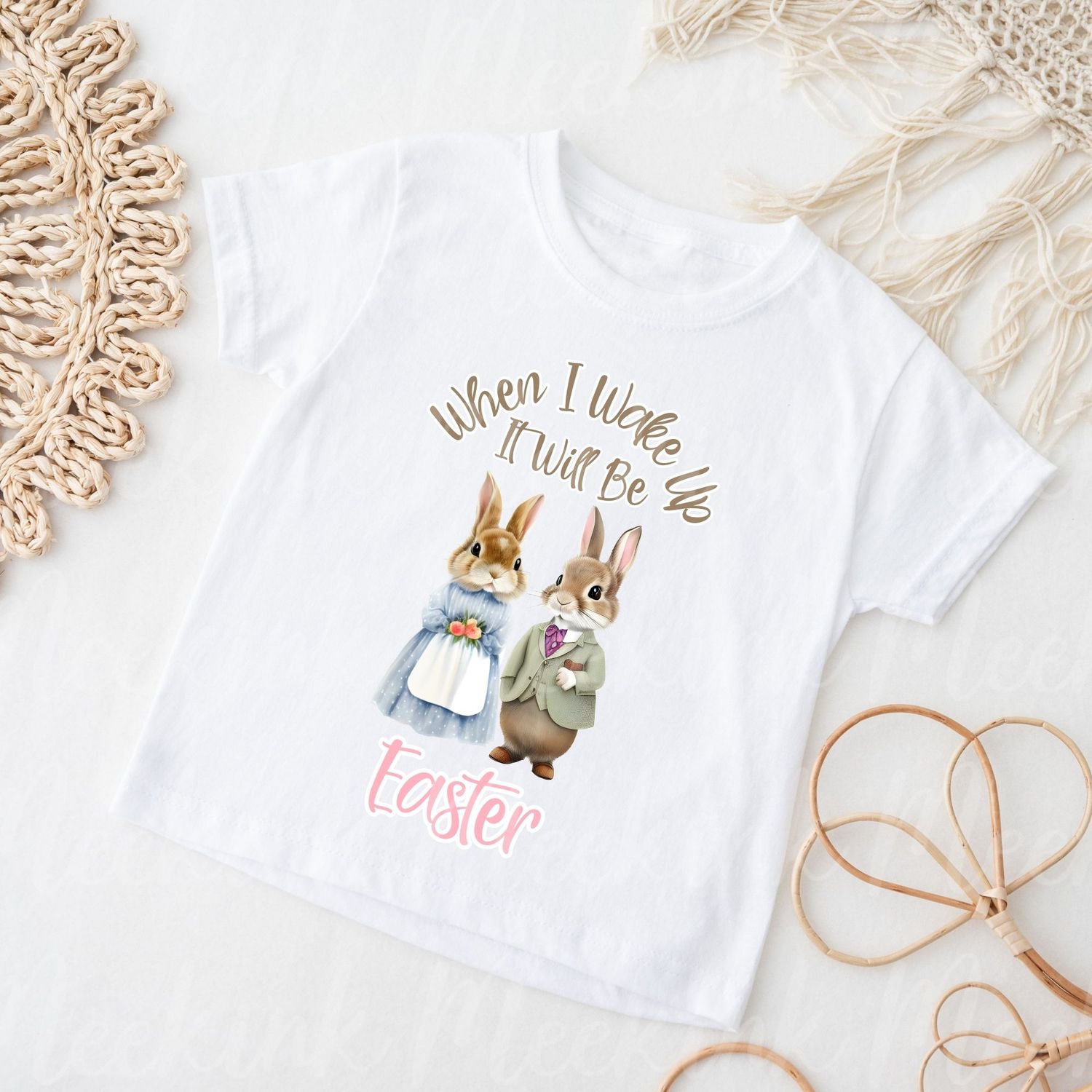 When I Wake Up Easter Design 8 DTF Decal