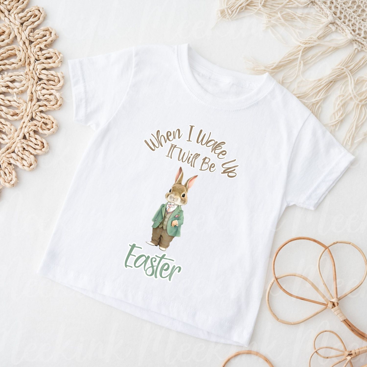 When I Wake Up Easter Design 3 DTF Decal