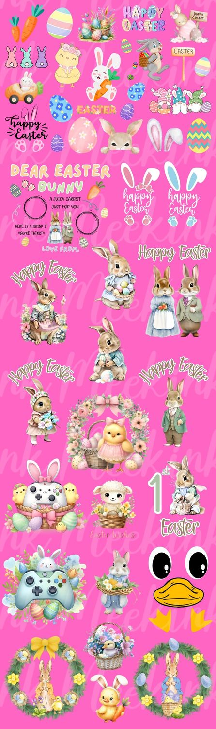 Easter 1 Whole Meter UVDTF or DTF