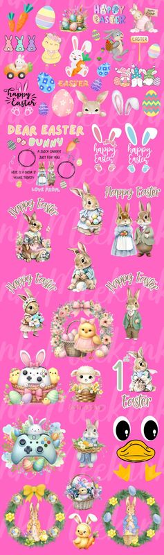 Easter 1 Whole Meter UVDTF or DTF