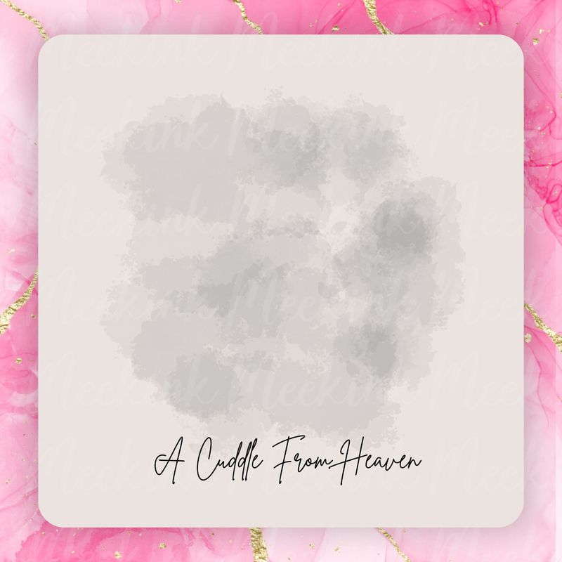 A Cuddle From Heaven Mist PNG Digital Design