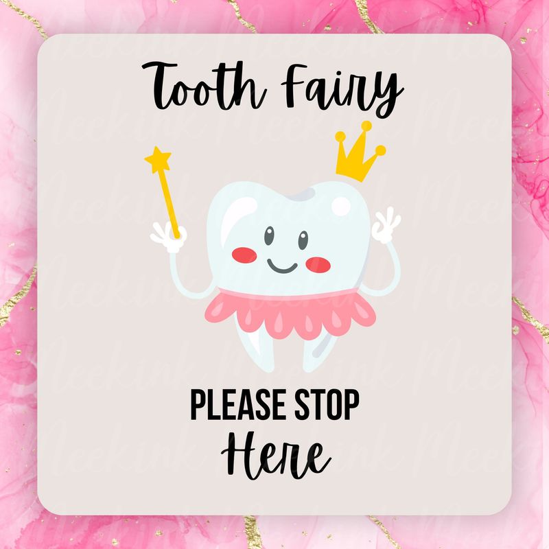 Pink Tooth fairy PNG Digital Design