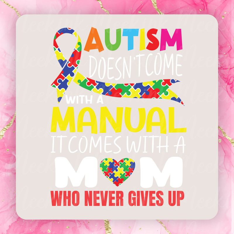 Autism Mum PNG Digital Design