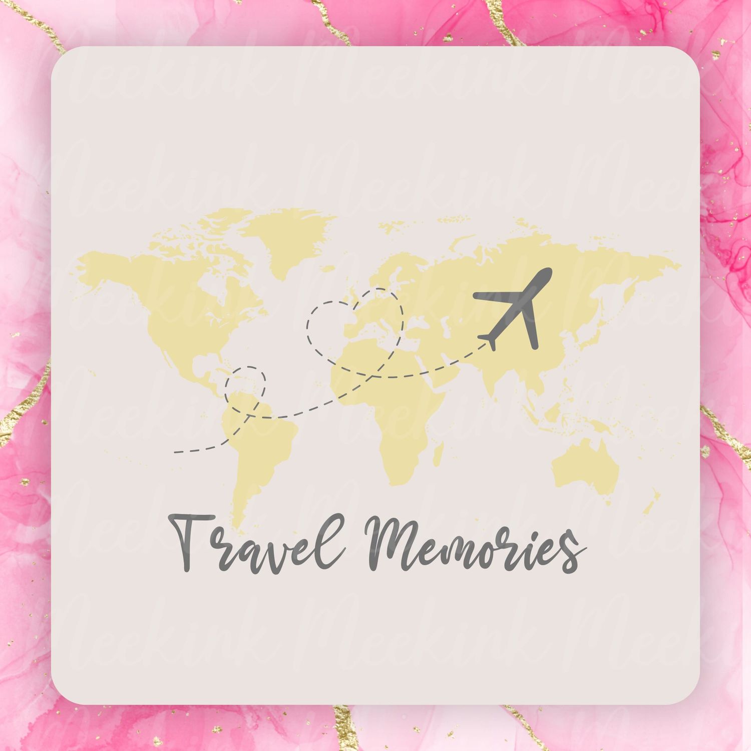 Travel Memories 1 PNG Digital Design